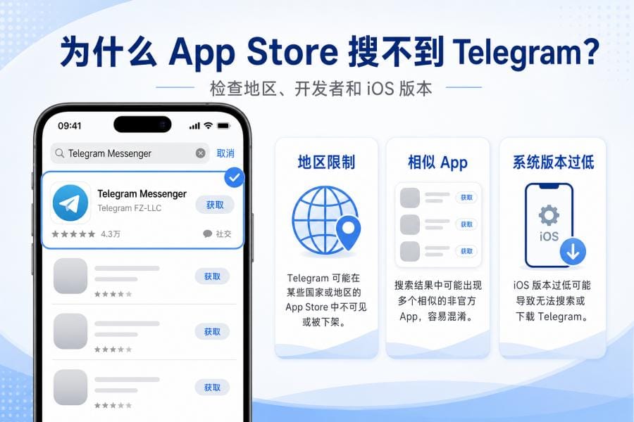 Telegram iOS 中文版怎么下载?iPhone/iPad 官方安装与中文设置教程 配图 1