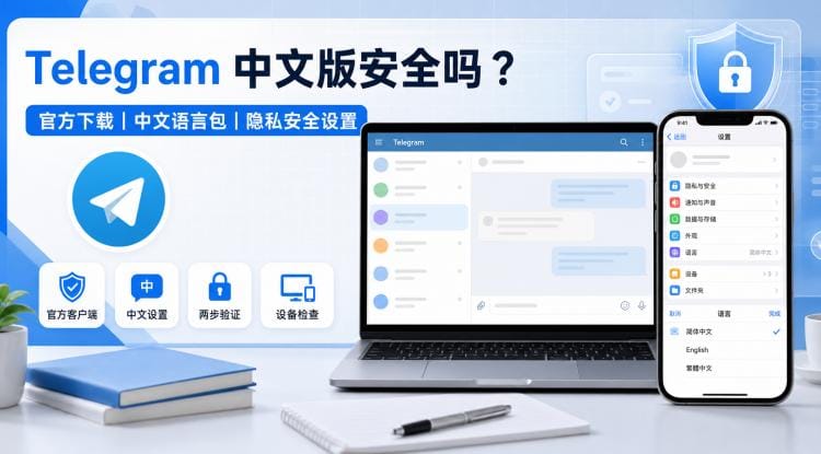 Telegram 中文版安全吗?官方下载、中文语言包与隐私设置指南
